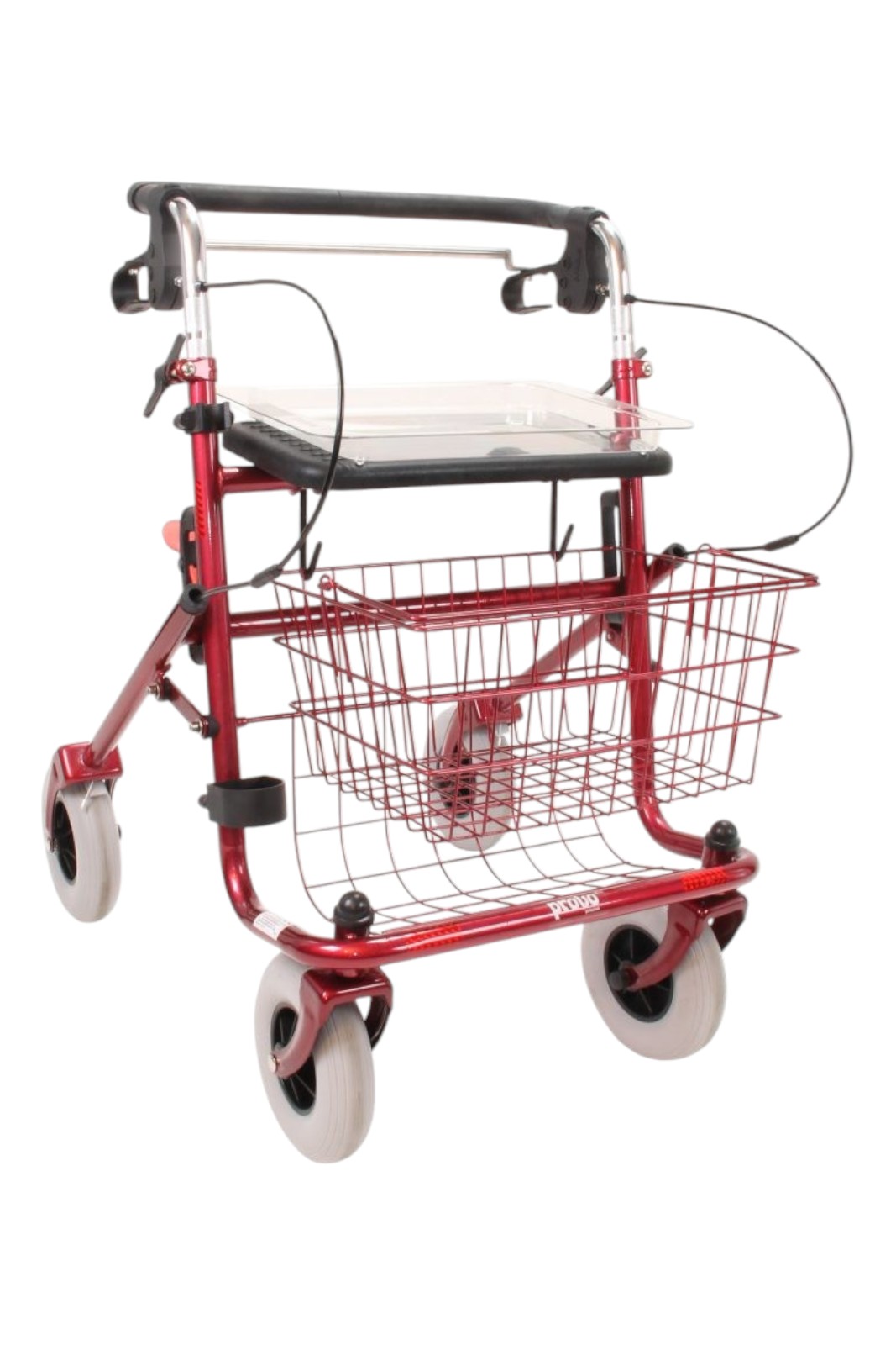 Rollator met beugel.