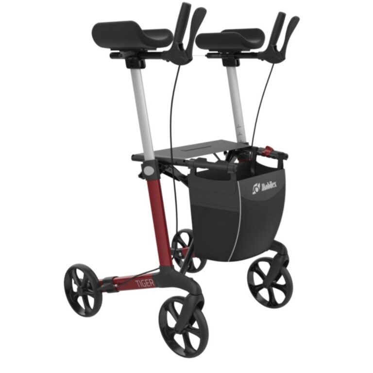 Mobilex Tiger indoor rollator rood