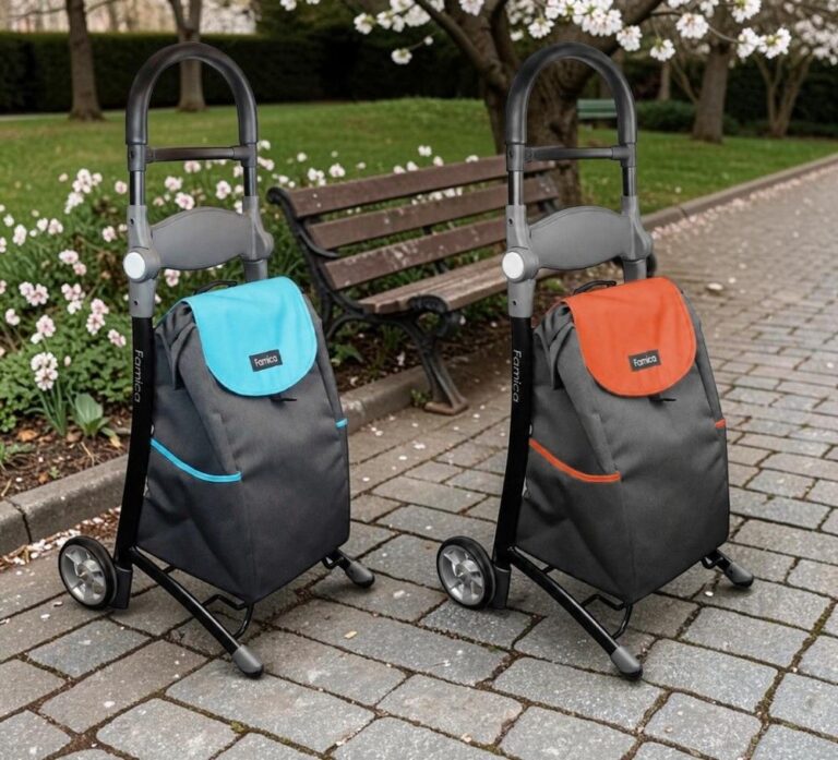 Koala shopper trolley in oranje grijs en blauw grijs