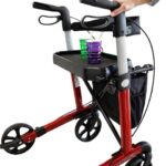 dienblad op een mobilex rollator met 2 bekers