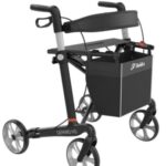 Mobilex Gepard (ATHLON HD) Carbon Rollator kleur antraciet/zwart
