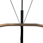 witte wandeltrainer met remmen en armsteunen detail