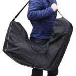 Zwarte mobilex transporttas voor de leopard en gepard rollator