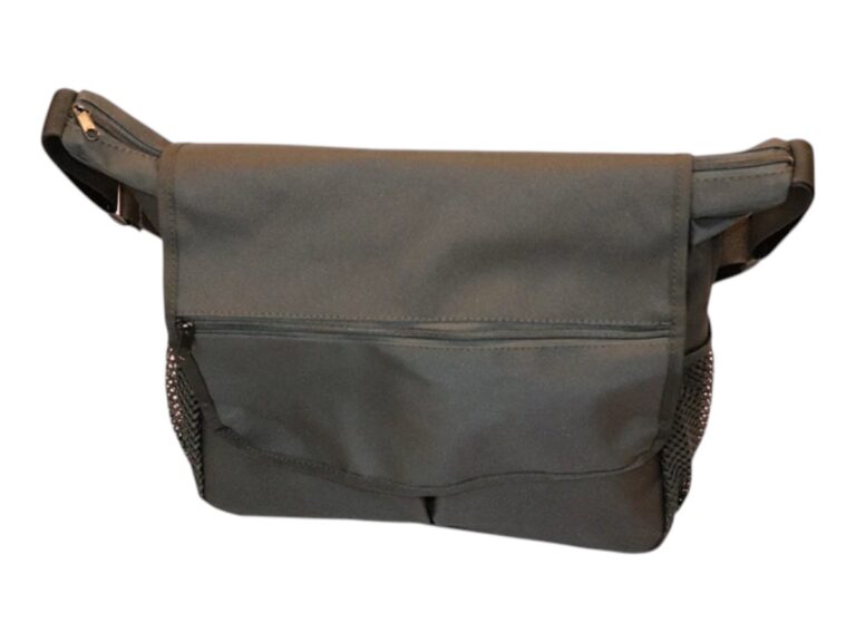 Rolstoeltas 35 x 31 x 12 cm – zwarte opbergtas voor de achterkant van de rolstoel voorkant