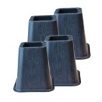 4 zwarte Bedverhogers