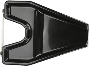 Zwarte kunststof haarwasbak