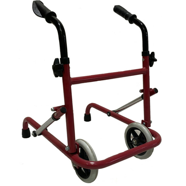 Rode kinder sleeprollator met 2 voorwielen