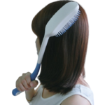 Ergonomische haarborstel met langere 384 mm handvat