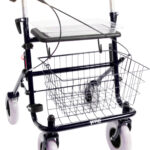 rollator met eenzijdige rem rechts kleur zwart