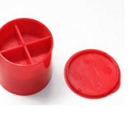 Rode Breker, snijder en pillendoosje