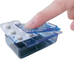 Blauwe pillenuitdrukker van Garcia