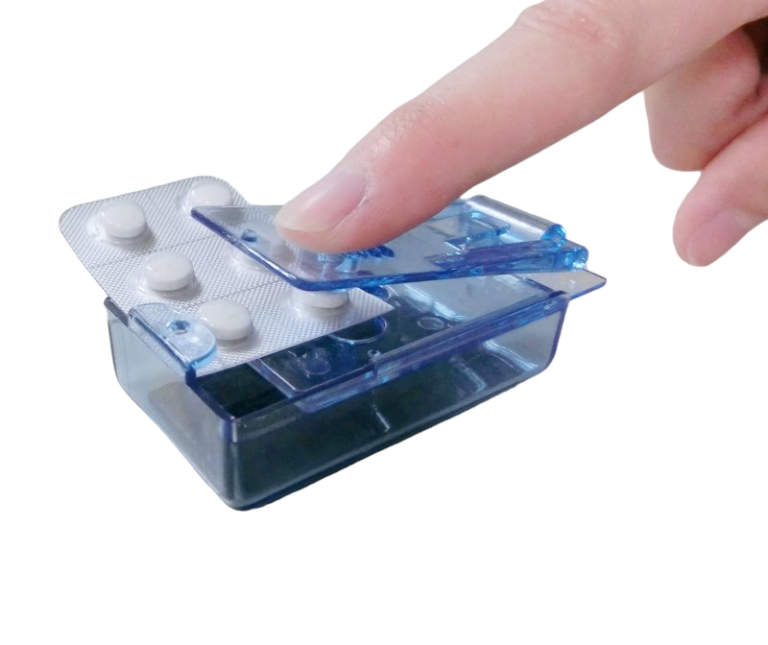 Blauwe pillenuitdrukker van Garcia