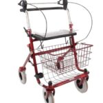 Rode provo rollator met duwbeugel boven