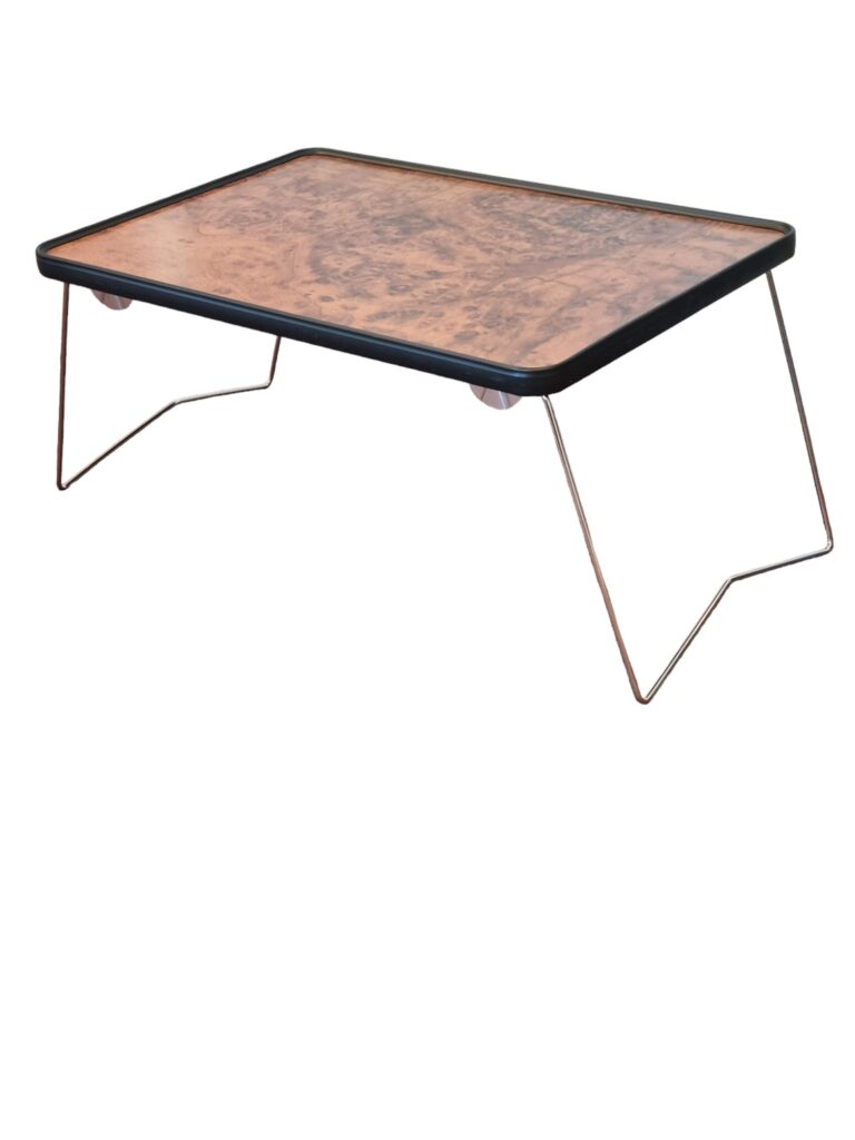 inklapbaar bedleestafel/tray met donkebruin blad