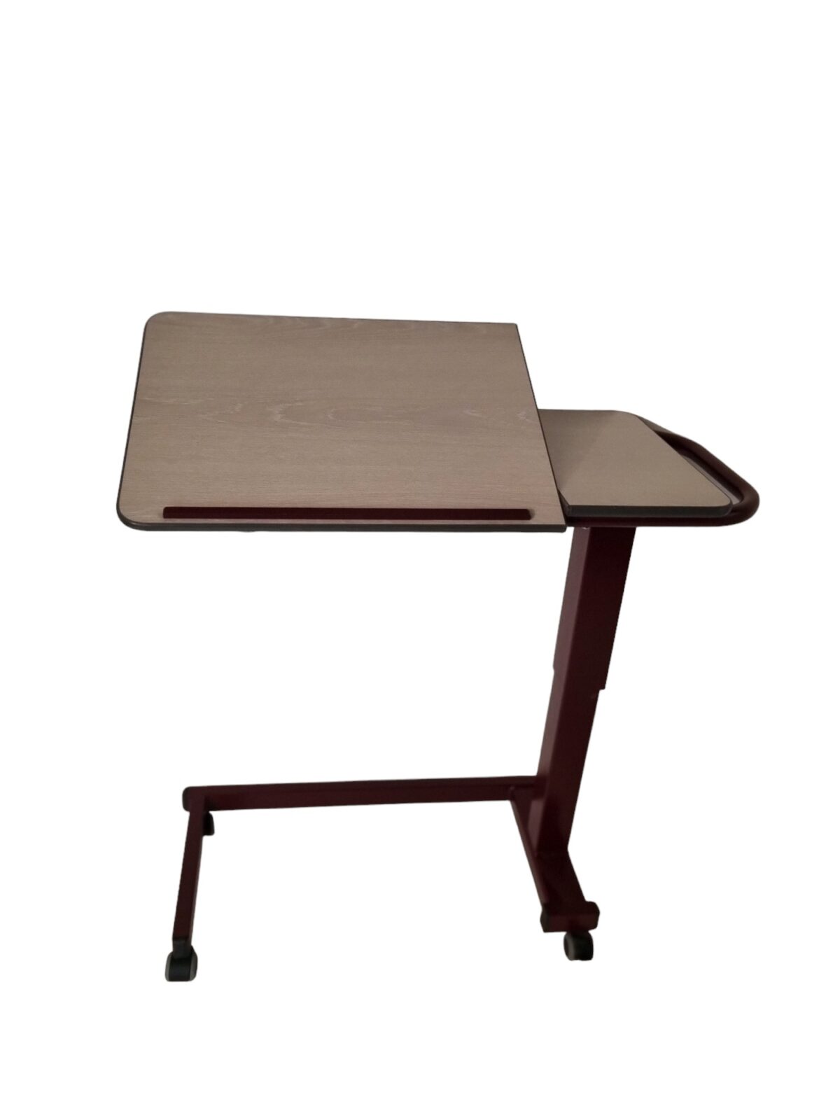 Verstelbaar bedleestafel met rood onderstel