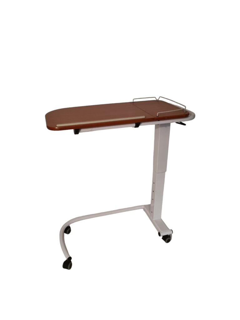 Verstelbaar Vilgo bedleestafel kalisto met wit onderstel