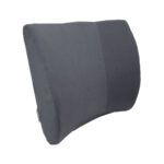 Zwart lendekussen lumbaal