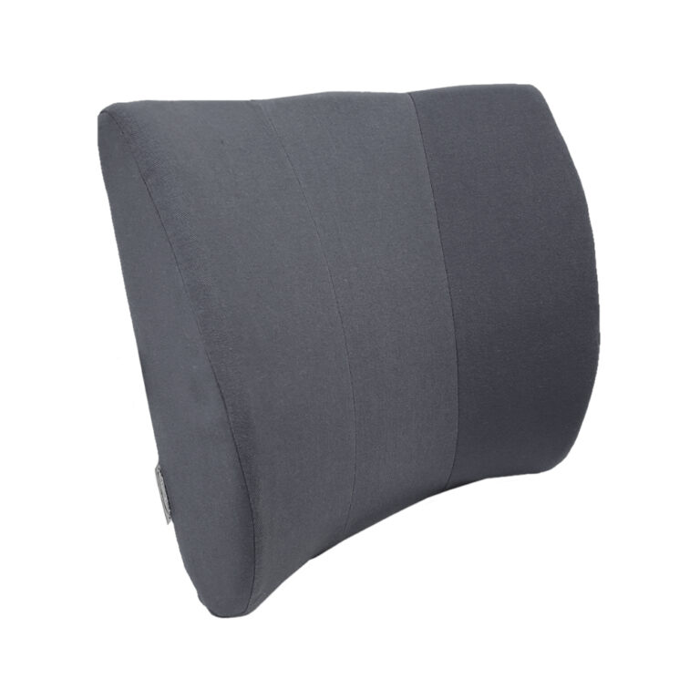 Zwart lendekussen lumbaal