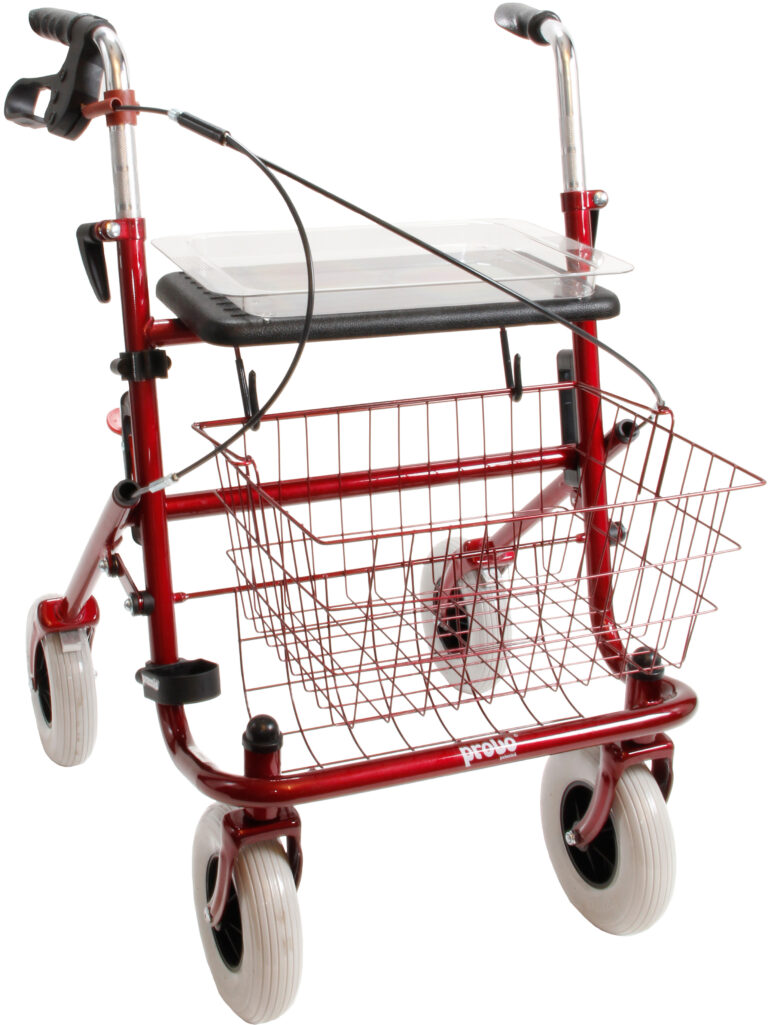 rode rollator eenzijdig geremd rechts