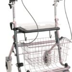 Titaniumrollator met verkorte onderarmschalen