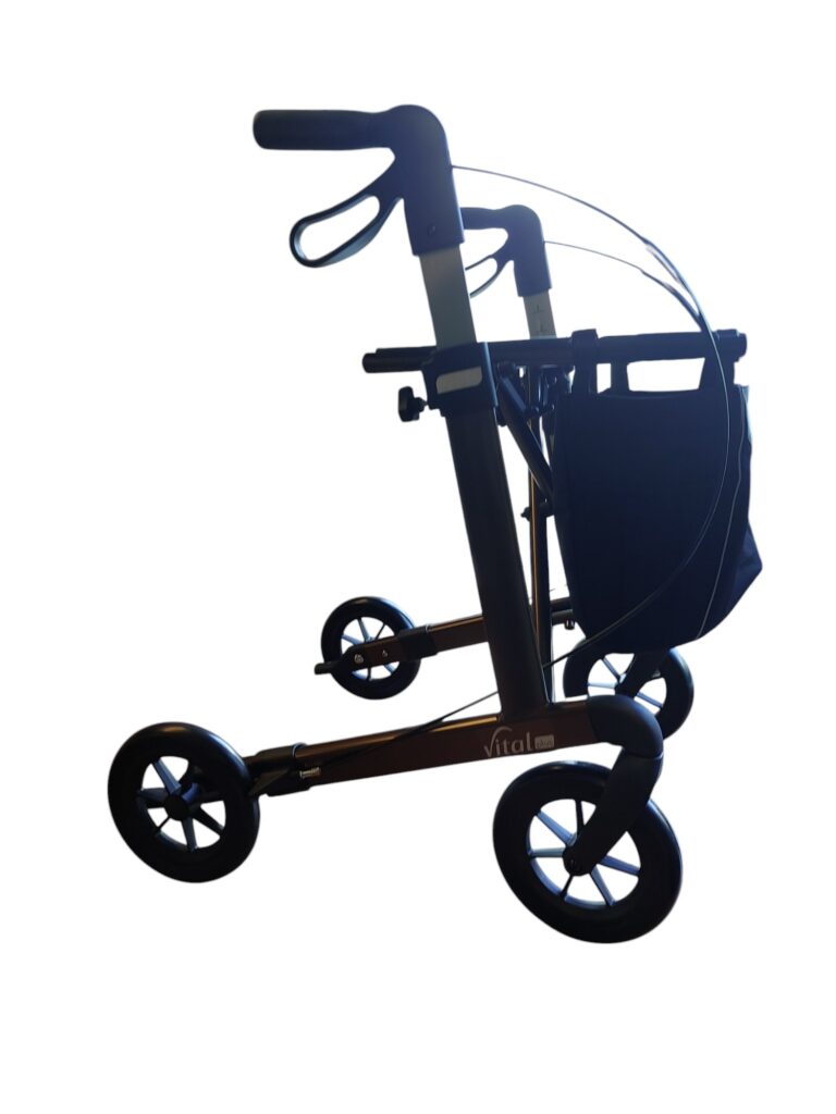 Russka VItal Plus rollator ijblauw unieke magneetsluiting