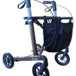 Russka VItal Plus rollator Mokka unieke magneetsluiting