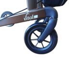 Russka VItal Plus rollator Mokka unieke magneetsluiting