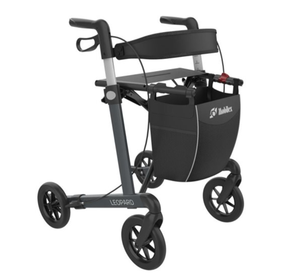 Zwarte Leopard rollator