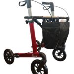 Rollator detail Russka Vital Plus kersrood - softwiel