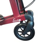 Rollator detail Russka Vital Plus kersrood - softwiel