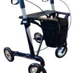 Russka lichtgewicht rollator Carbon soft Saffier Blauw