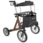 Mobilex design lichtgewicht rollator kleur bruin