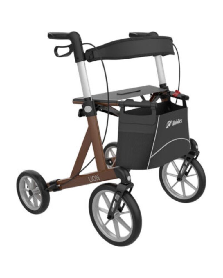 Mobilex design lichtgewicht rollator kleur bruin