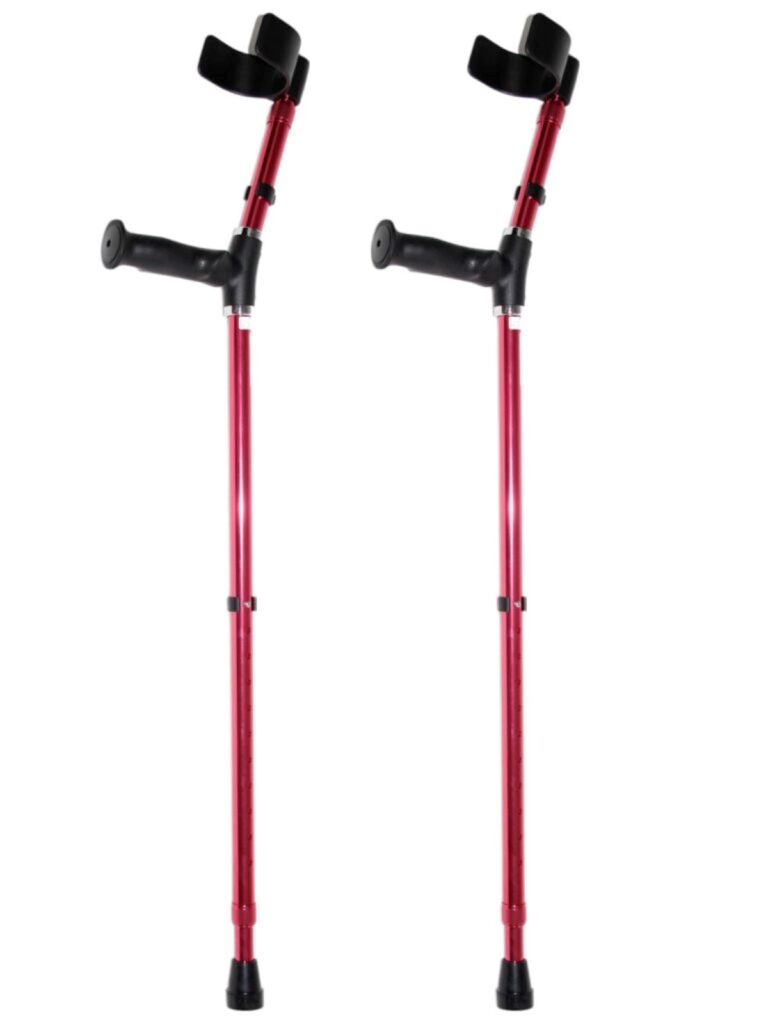 open manchet kleur rood