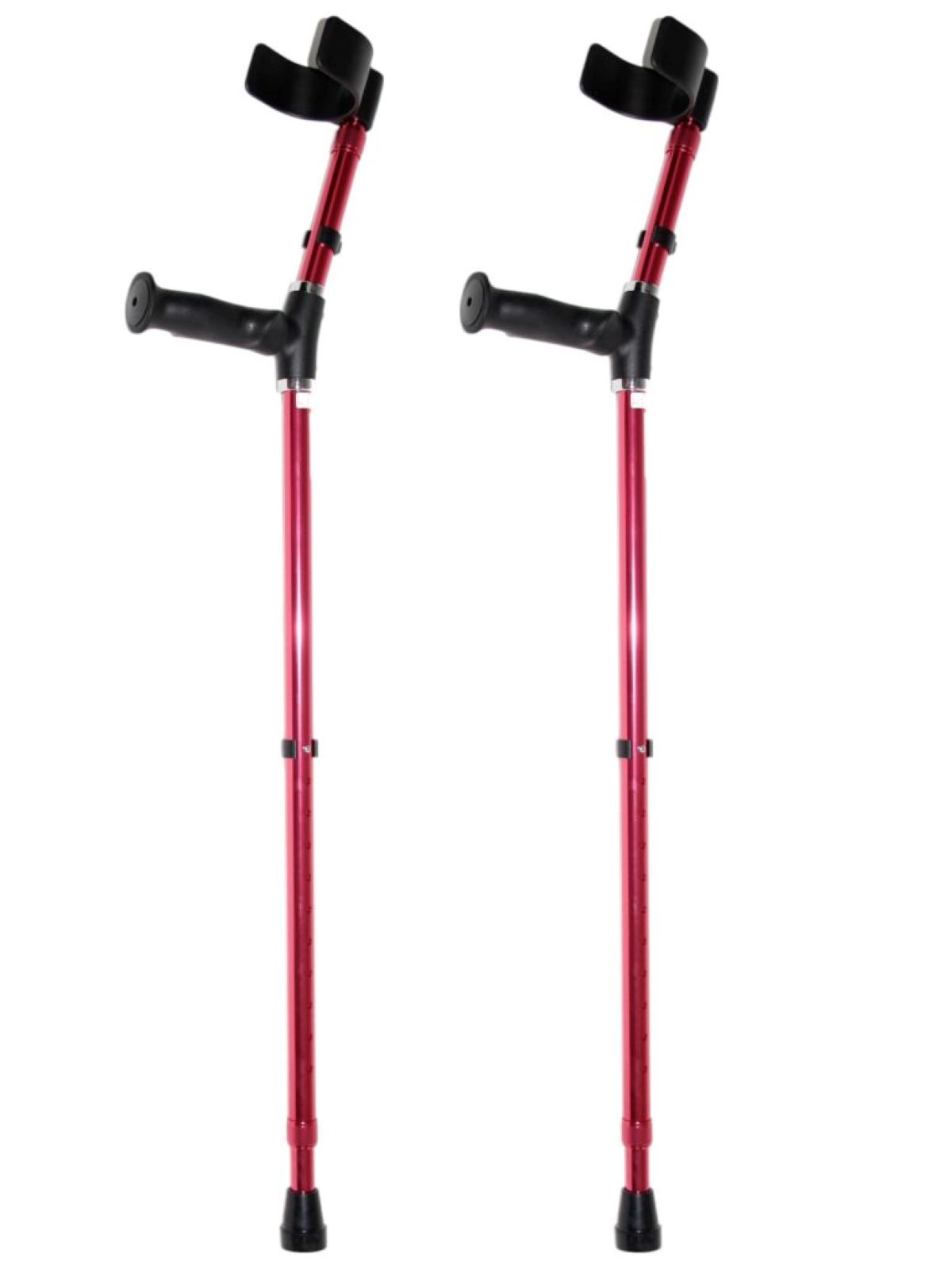 open manchet kleur rood