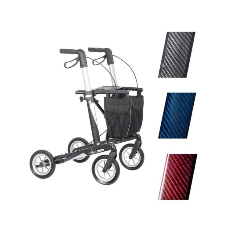 Vital Plus Carbon Rollator Zwart Design