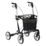 Vital Plus Carbon Rollator Zwart Design eenzijdig geremd links of rechts