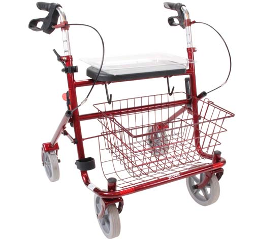 Premis Provo Lichtgewicht Rollator 55cm aubergine