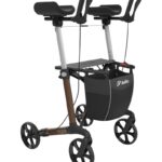Mobilx indoor rolltor met onderarmschalen kleur bruin
