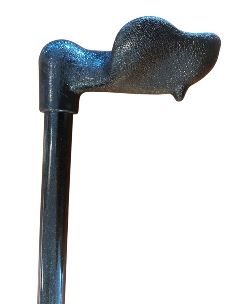Wandelstok, metallic zwart zware kwaliteit max. 225 kg WA40477ZWR
