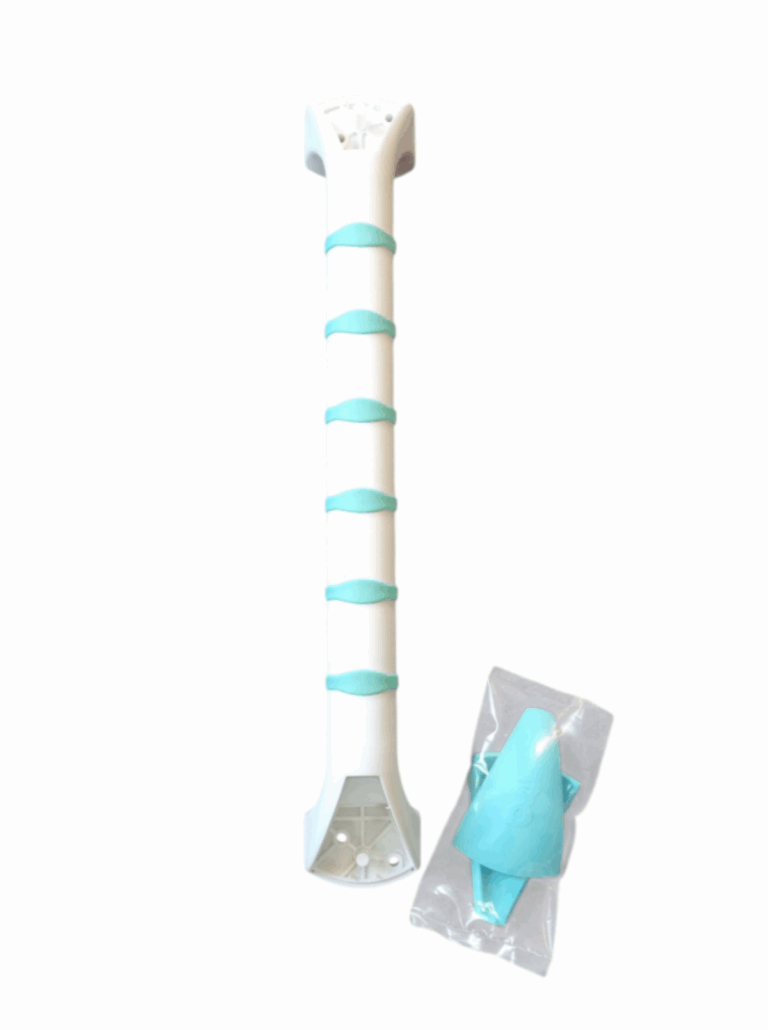 Rechte wandbeugel met groen biezen 40 cm