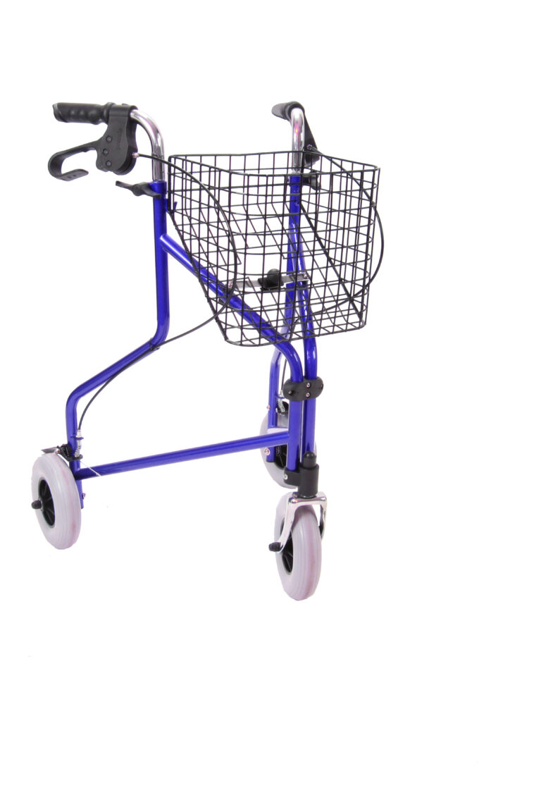 Driewielrollator met mand