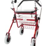 RO4RUGSPEC gemonteerd op een rollator met omgekeerde handvatten