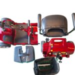 Rode compacte scootmobiel, demontabel