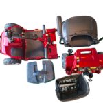 Rode compacte scootmobiel, demontabel