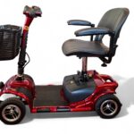 Rode compacte scootmobiel, demontabel