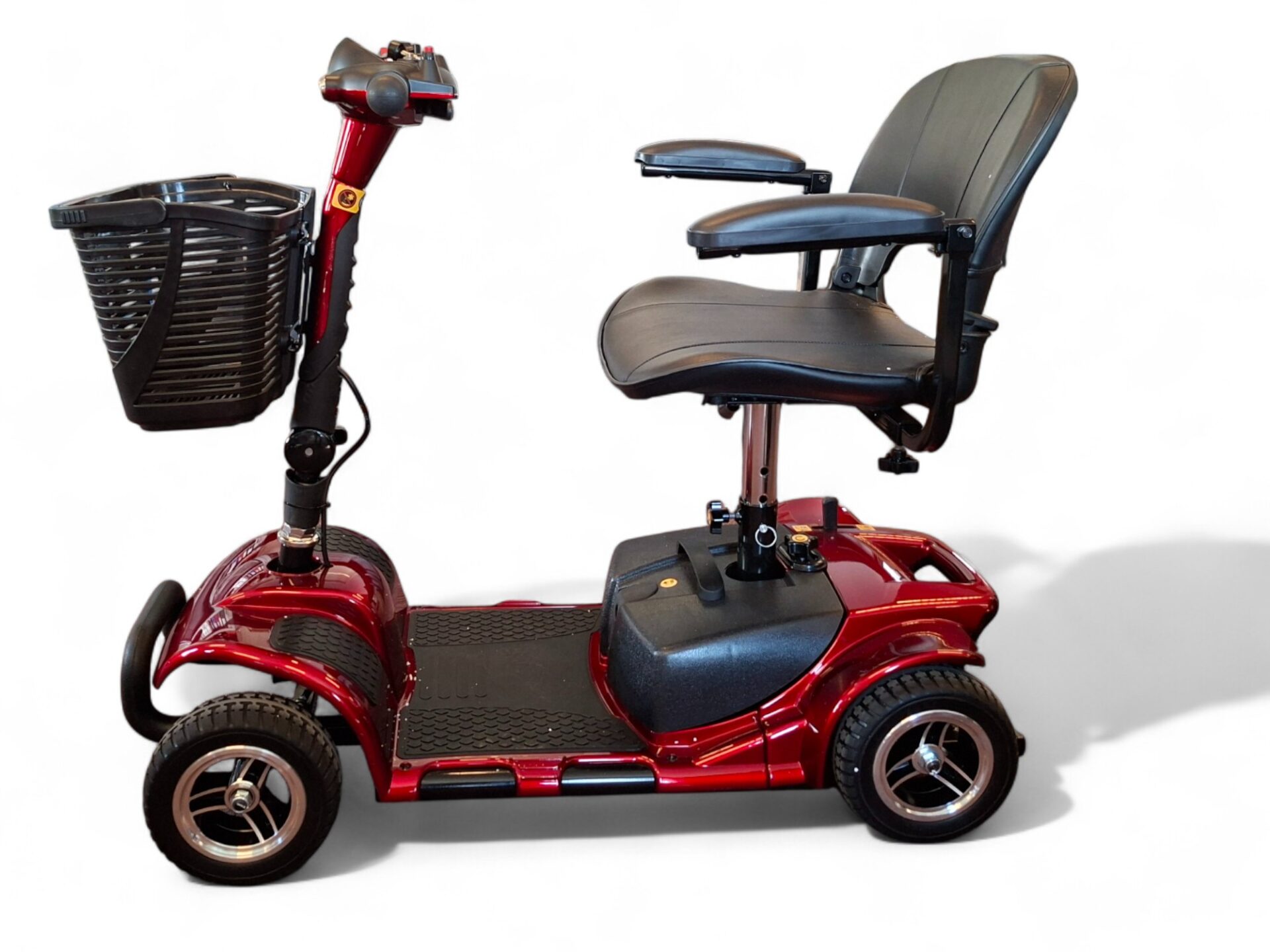 Rode compacte scootmobiel, demontabel