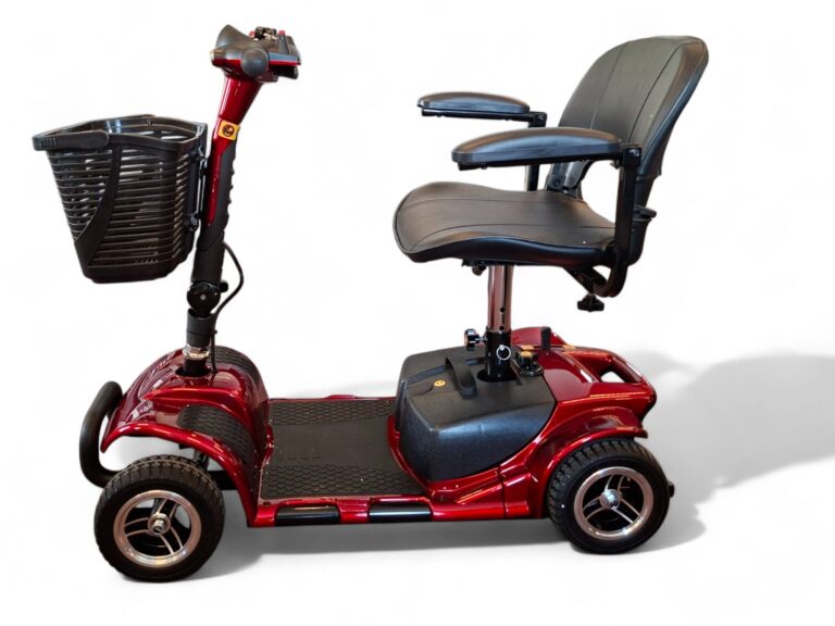 Rode compacte scootmobiel, demontabel