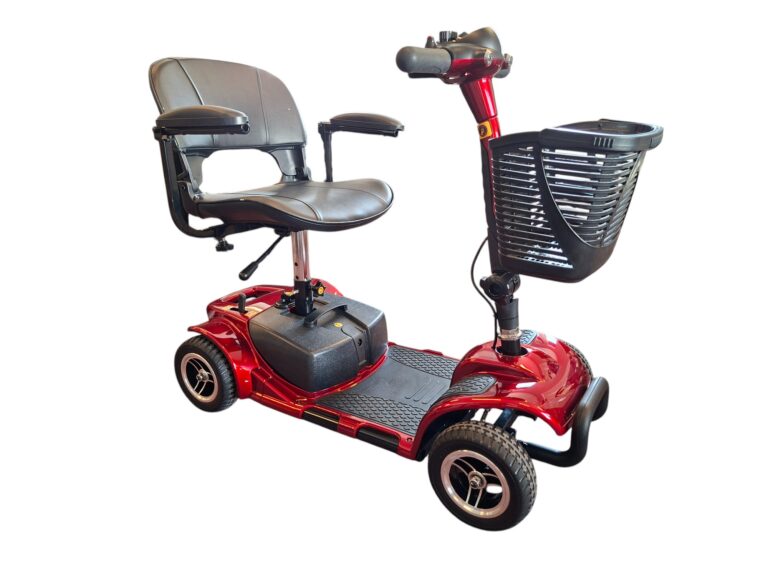 Rode compacte scootmobiel, demontabel