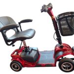 Rode compacte scootmobiel, demontabel